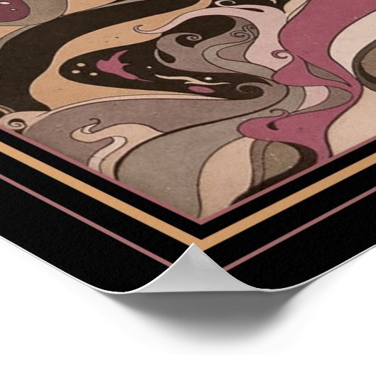 1927 Art Deco Psychedelic Fairy Print Poster (Ecke)