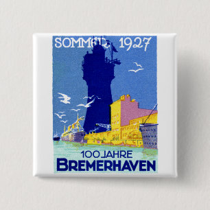 1927 Bremerhaven Deutschland Button