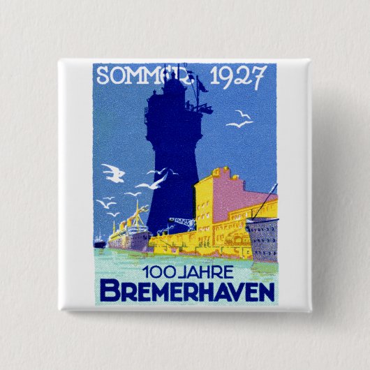 1927 Bremerhaven Deutschland Button (Vorderseite)