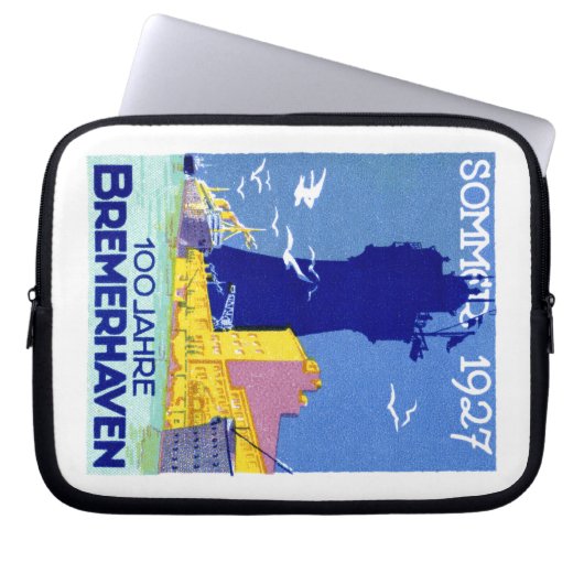 1927 Bremerhaven Deutschland Laptopschutzhülle (Vorderseite)