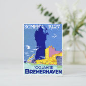 1927 Bremerhaven Deutschland Postkarte (Stehend Vorderseite)