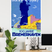 1927 Bremerhaven Germany Poster (Heimbüro)