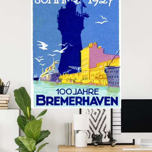 1927 Bremerhaven Germany Poster (Heimbüro)