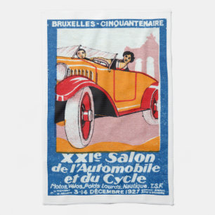 1927 Brüssel Automotive Exposition Küchentuch
