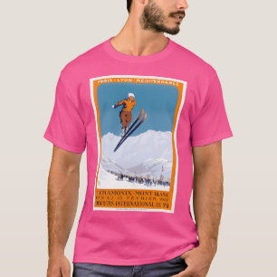 1927 Chamonix - Mont Blanc Frankreich Ski Champion T-Shirt