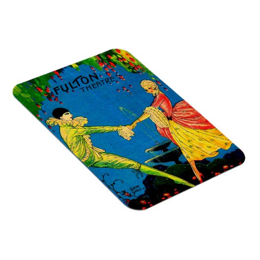 1927 Das Fulton Theater Programm deckt Kunst ab Magnet (Rechte Seite)