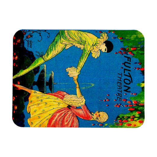 1927 Das Fulton Theater Programm deckt Kunst ab Magnet (Horizontal)