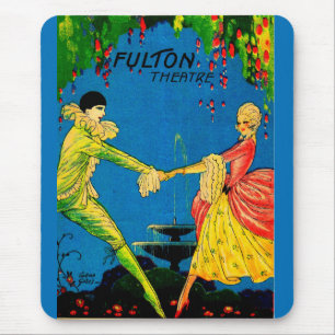 1927 Das Fulton Theater Programm deckt Kunst ab Mousepad