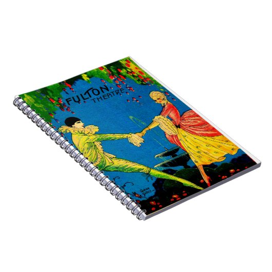 1927 Das Fulton Theater Programm deckt Kunst ab Notizblock (Rechte Seite)