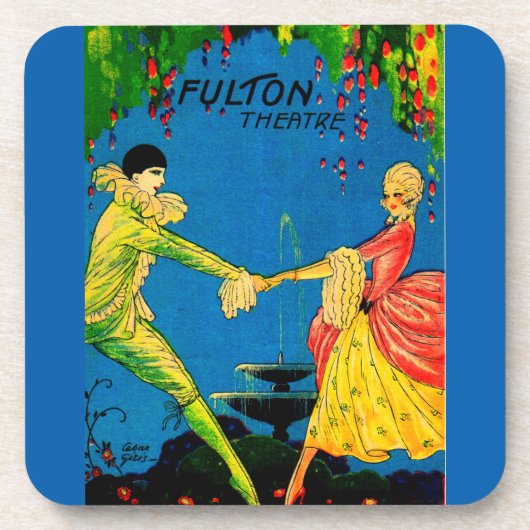 1927 Das Fulton Theater Programm deckt Kunst ab Untersetzer (Vorderseite)