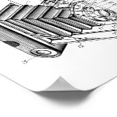 1927 Faltkamera Patent Art Zeichnend Druck Poster (Ecke)