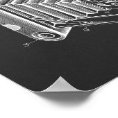 1927 Faltkamera Patent Art Zeichnend Druck Poster (Ecke)