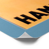 1927 Hamburg-New York Ship Poster (Ecke)