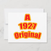 1927 Original Red Karte (Vorderseite)