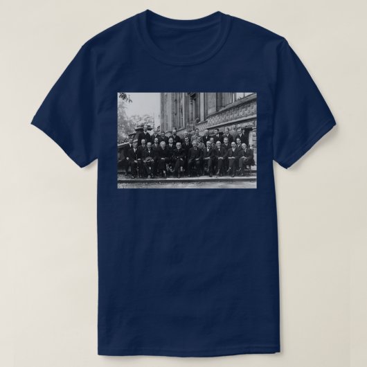 1927 Solvay-Konferenz über Quantenmechaniken 1  T-Shirt (Design vorne)