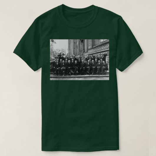 1927 Solvay-Konferenz über Quantenmechaniken T-Shirt (Design vorne)