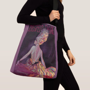 1927 Titelbild des Ziegfeld Theaters Tragetaschen Mit Langen Trägern