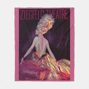 1927 Ziegfeld Theater Cover Art Print Fleecedecke