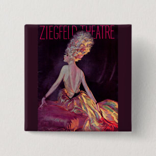 1927 Ziegfeld Theaterdeckenkunst Button