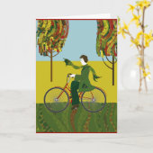 1927Bicycling Karte (Gelbe Blume)