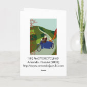 '1927MOTORCYCLING' KARTE (Rückseite)