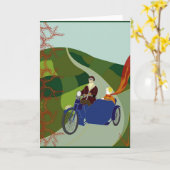 '1927MOTORCYCLING' KARTE (Gelbe Blume)