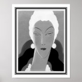 1928 Art-Deco-Mode-Illustration Poster (Vorne)