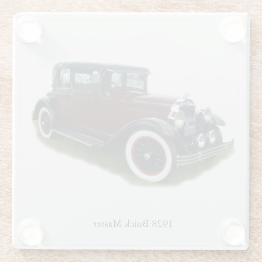 1928 Buick Master glass-Untersetzer Glasuntersetzer (Rückseite)