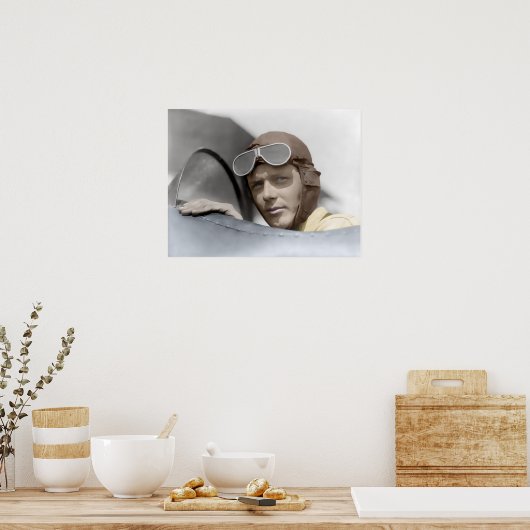 1928 CHARLES LINDBERGH POSTER (Küche)