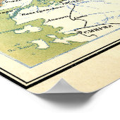 1928 Karte der alten sowjetischen Gewerkschaft UdS Poster (Ecke)