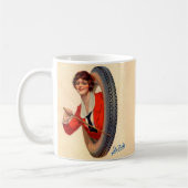 1928 Kelly-Springfields Tire mascot Lotta Miles Kaffeetasse (Links)