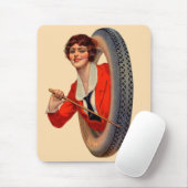 1928 Kelly-Springfields Tire mascot Lotta Miles Mousepad (Mit Mouse)