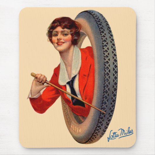 1928 Kelly-Springfields Tire mascot Lotta Miles Mousepad (Vorne)