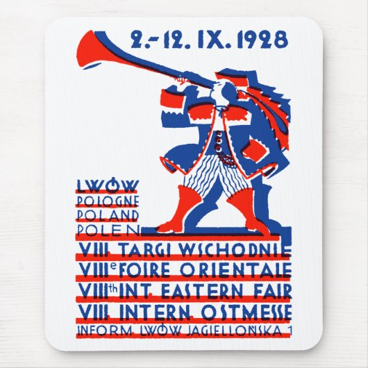1928 Lwow Ostmesse Mousepad (Vorne)