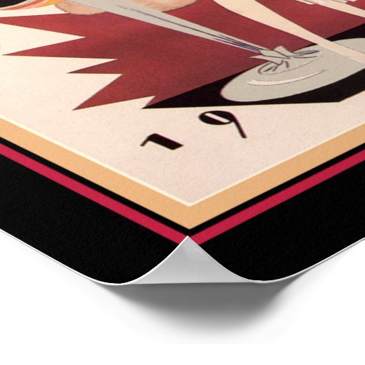 1928 Mode Ball Art Deco Poster (Ecke)