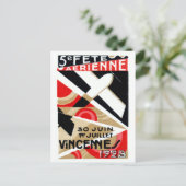 1928 Paris Air Show Postkarte (Stehend Vorderseite)