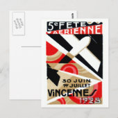 1928 Paris Air Show Postkarte (Vorne/Hinten)