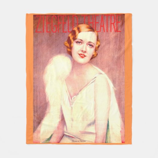 1928 Programm des Ziegfeld Theaters für Marilyn Mi Fleecedecke (Vorderseite)