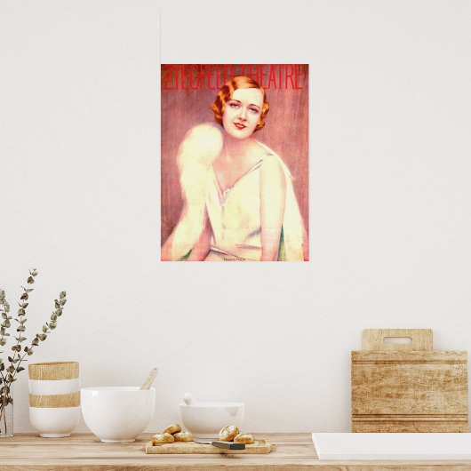 1928 Programm des Ziegfeld Theaters für Marilyn Mi Poster (Küche)