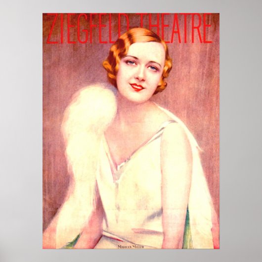 1928 Programm des Ziegfeld Theaters für Marilyn Mi Poster (Vorne)