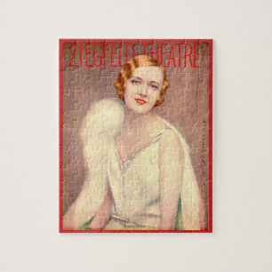 1928 Programm des Ziegfeld Theaters für Marilyn Mi Puzzle