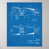 1928 Roadable Airplane Patent Art Zeichnend Print Poster (Vorne)