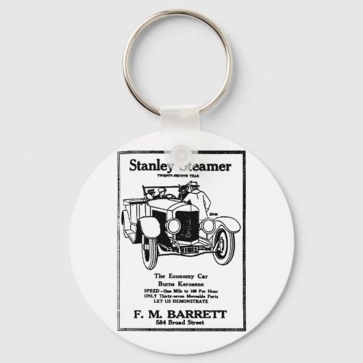 1928 Stanley Steamer Ad Schlüsselanhänger (Vorderseite)
