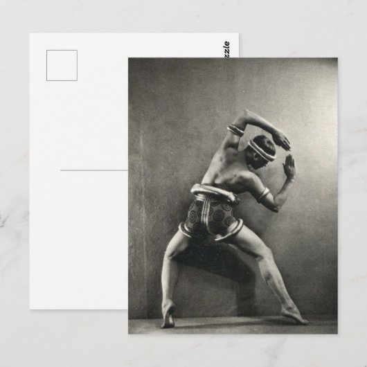 1928 Tänzer Postkarte (Vorne/Hinten)