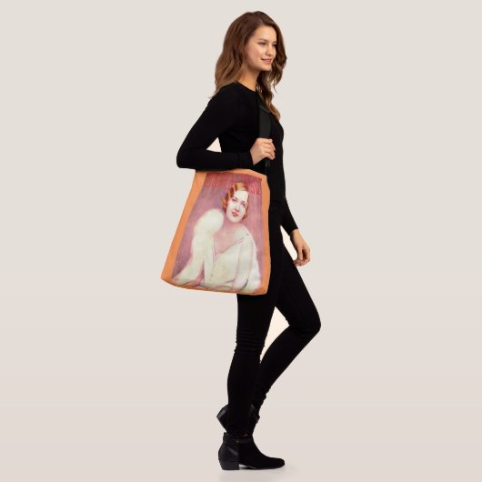 1928: Theaterprogramm in Ziegfeld deckt Marilyn Mi Tragetaschen Mit Langen Trägern (Am Model)