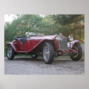 1929 Alfa Romeo 1750 Roadster Poster