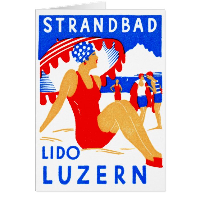 1929 Art Deco Strandbad Lido Luzern (Vorne)