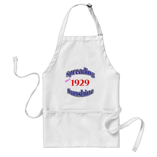 1929 ausgebreiteter Sonnenschein Schürze (Vorne)