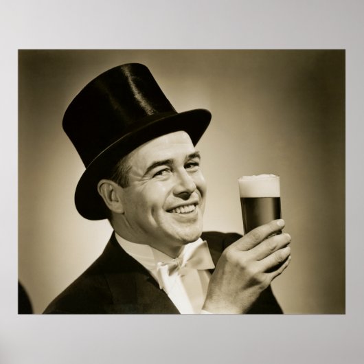 1929 Bier Drinker Poster (Vorne)