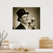 1929 Bier Drinker Poster (Küche)